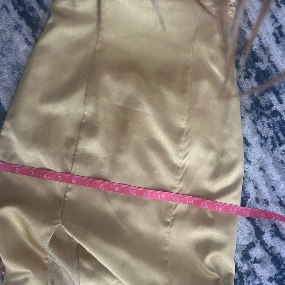Xcite Prom Backless Gold Dress - Picture 10 of 11